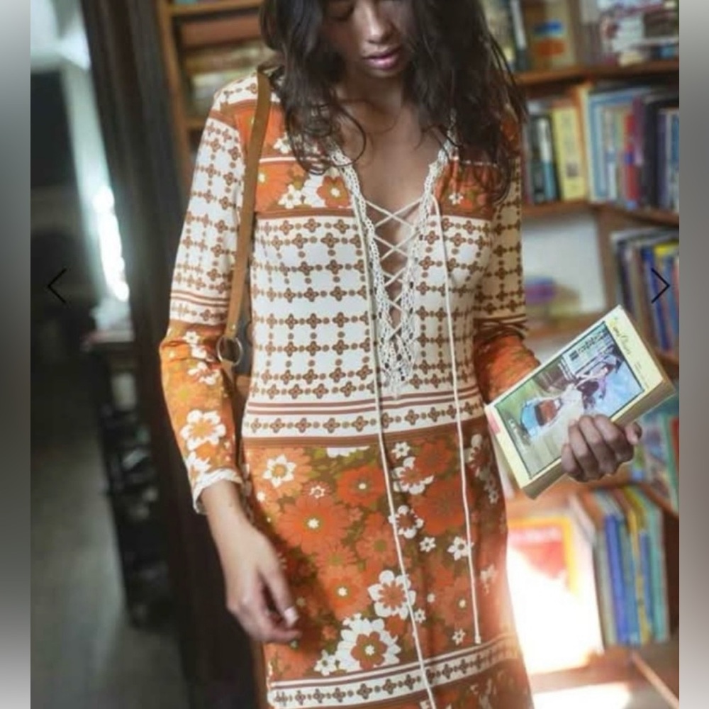 NWT Golden Brown the Label Goin’ to California Maxi Medium - Picture 12 of 12